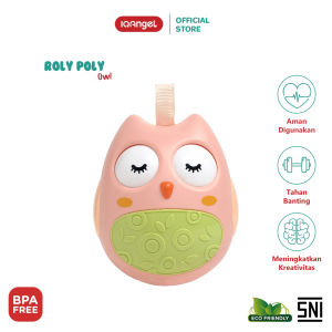 IQAngel Kerincingan Roly Poly Owl ABS Food Grade Rattle Toy Mainan Bayi IQ0202