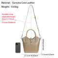 Royal Bagger Vintage Top-Handle Bags for Women, Genuine Leather Crossbody Shoulder Bag, Casual Bucket Handbag 1806. 