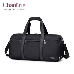 Chantria CB00777 21L Premium Gym Bag Water Resistant Duffel Bag with Shoe Compartment and Detachable Shoulder Straps for Women