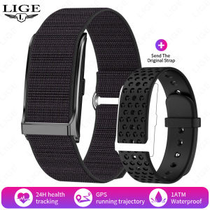 LIGE Screenless Smartwatch Men and Women Heart Rate Health Fitness Tracker 1 ATM Waterproof Sports Assistant No Screen Bracelet