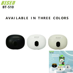 BISEN ​BT-510 Bluetooth Wireless Headset With LED Digital Display.Easy Link and Widely Compatible. Audio Electronic Earbud Earphones