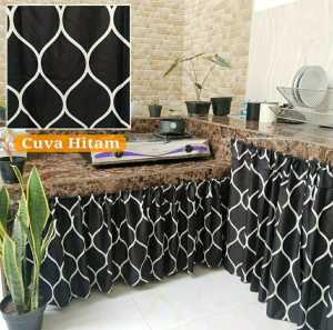 Gorden Hordeng Tirai Kolong Dapur Minimalis Motif dan Karakter