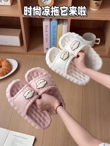 [Free Shipping] Eva Slippers For Women Summer Outdoor Wear Non-Slip Indoor Thick-Soled Cute Little Sheep Design Summer Sandals