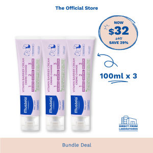 [Mustela Bundle Deal] Vitamin Barrier Cream 100ml (exp: 2028 & beyond)  updated 15/08/25 [Nappy Diaper Change]