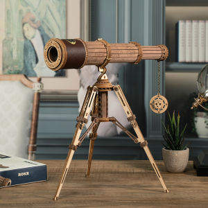 Robotime ROKR Monocular Telescope 3D Wooden Puzzle Game Assembly Toys for Children Teens Birthday Gift