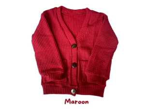 Cardigan anak perempuan usia 1 sampai 6 tahun bahan waffle