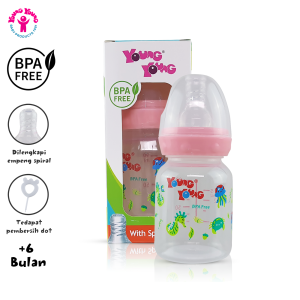 YOUNG YOUNG Botol Susu Bayi 90 ML BPA Free Baby Bottle 811