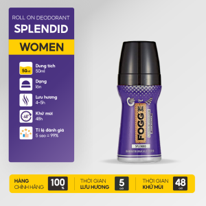 Lăn khử mùi hương nước hoa FOGG Splendid 50ml chính hãng dubai dành cho nữ lưu hương 4-5 giờ khử mùi 48h không kích ứng không thâm nách không ố áo