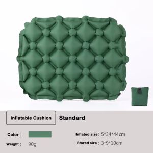 NEXTYOO Folding Inflatable Seat Cushion Lightweight Moisture and Water Resistant Camping Chair Mat Portable With Storage Bag Seat Pads Camping