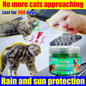No more cats approaching cat repellent outdoor Rain and sun protection penghalau cat repellent halau kucing Repellent Gel Anti-pee Cat Repeller extraction is safe and non-toxic Harmless to pets Cat Repellant for Home & Car 驱猫膏 驱猫神器 赶猫神器
