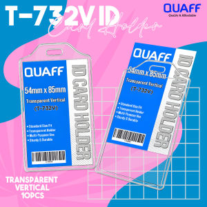 Easyprint Quaff 10pcs Clear ID Card Holder Vertical T-732V ID Sleeve ID Protector 54x85mm (ATM Size)