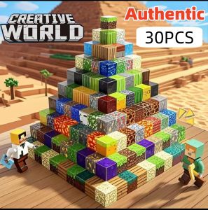 Magnetic Building Blocks My World Blocks DIY Puzzle Variety Magnet Cube Building Block Educational Toys Gift Set Assembling Building Block Figures Doll Game Creativity & Expandable Construction