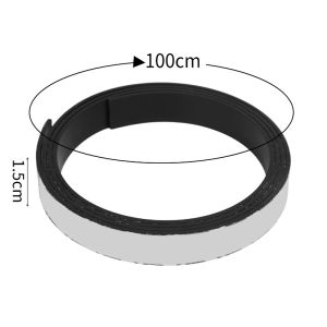 3Rolls Self Adhesive Magnetic Tape Strong Rubber Magnet Cuttable Tape Fridge Wall Magnetic Strip DIY Whiteboard Photo Poster Fixed Tape
