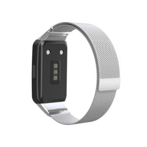มิลลิเมตรสาย Stainless Steel Strap For Huawei band 10 สาย Milanese Magnetic Buckle สายนาฬิกา for Huawei Band 9 Band 8 band 7 Band 6 นาฬิกาอัฉริยะสายนาฬิกา
