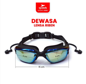 SPEEDS Kacamata renang anak Dewasa Remaja Miror ANTI FOG & UV PROTECTION 017-3000
