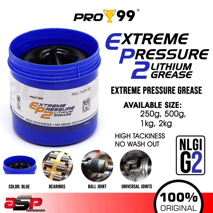 PRO 99 Extreme Pressure Grease EP2 Blue Grease 250g, 500g, 1kg, 2kg