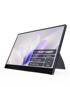 ZSCMALL Portable Monitor 15.6 FHD 1080P - Ultra-Slim Portable Laptop Monitor with Kickstand - IPS Display for PC MAC Phone Xbox PS5 - USB C & HDMI Connectivity