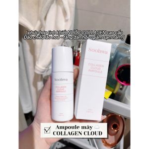 Ampoule mây serum dạng bọt SOOHWA Collagen Cloud Ampoule 100ml hạn 2029 Hàn Quốc dưỡng sáng phục hồi   IS478