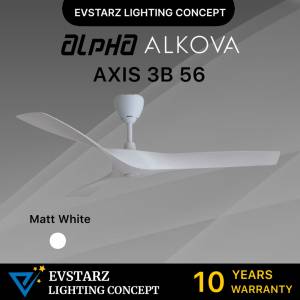 ALPHA ALKOVA AXIS 3B 56 inches DC Motor Ceiling Fan with Remote Control