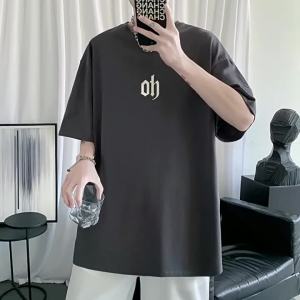 短袖t恤男士夏季加肥加大码胖子宽松薄款男生T半袖上衣服大码男装