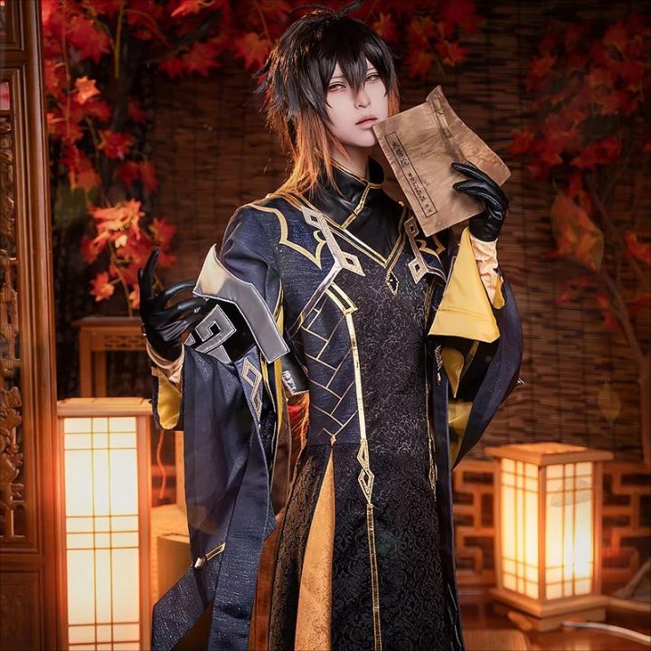 Genshin Impact Zhongli Cosplay Costume Game Genshin Impact Cosplay