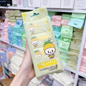 Bịch 8 gói khăn ướt mini hoạt hình dễ thương