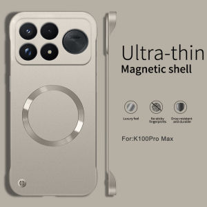 Luxury Magnetic Casing for Xiaomi Poco F9 Ultra Pro F9Pro 5G Frameless Phone Case Slim Metal Color Borderless Back Cover for POCO F9Ultra F9Pro