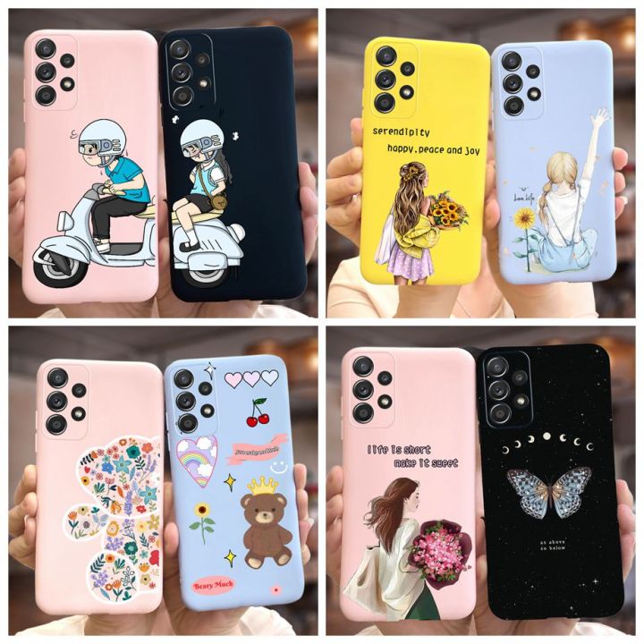 For Samsung Galaxy A52 4G 5G Case Luxury Comics Painting Soft TPU