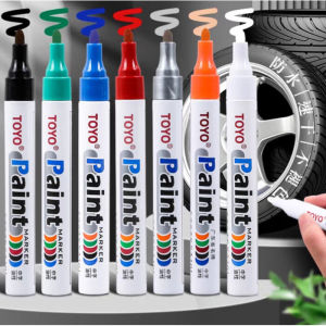 【🔥IN STOCK】【Long-Lasting No Fade/All-Surface Use】Paint Pen/Marker Pen/Tire Repair Pen/White Oil-Based Ink Pen/Scratch Cover Marker/Tire Touch-up Pen