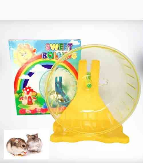 SWEET%20ROLLING%20-%20JOGGING%20WHEEL%20Kincir%20Mainan%20Hamster%20Murah%2015%20cm%20-%20Warna%20Random%20-%20Image%203