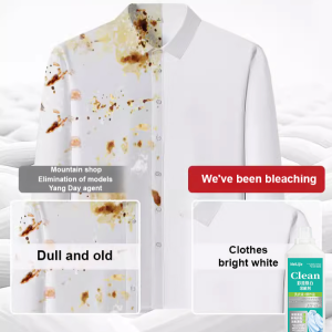 Laundry Detergent + Explosive Salt Color Bleach Whitening Dissolver Deep Clean Clothes Efficient Remove Stain Yellowing Oil