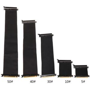 สายพ่วง PCIE สำหรับ GPU Vertic 3.0 X16สายเคเบิลกราฟิกสำหรับไรเซอร์แบบด่วนตัวขยายแบบมีฉนวนป้องกันสายสำหรับ GPU Vertic