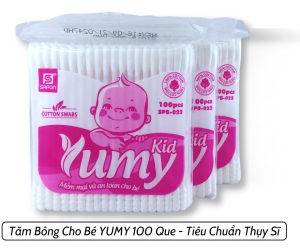 Hộp 400 Cây Tăm Bông Ngoáy Tai 2 Đầu Vệ Sinh Tai Mũi Kháng Khuẩn - Bông Tăm Cho Bé Sơ Sinh Lấy Ráy Tai Hai Đầu Tròn Và Dẹp Tiệt Trùng Được Làm Từ Bông Tự Nhiên