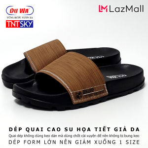 Dép quai cao su họa tiết da DUWA - Hàng chính hãng - LD9071