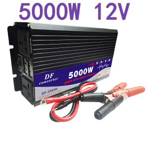 อินเวอร์เตอร์ เพียวซายเวฟ 5000W แปลงไฟรถ+โซลาร์เซลล์ 12V/24V เป็น 220V ฟังก์ชั่น Jump Start ใช้ได้ทั้งไฟดับ+แคมป์ปิง
