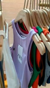 เสื้อยืดครอป เสื้อครอป งานป้าย Zara อก 30-38