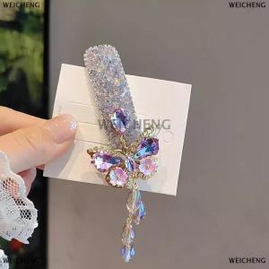 [COD] WEICHENG 1PCS Flower Hair Clips For Women Rhinestones Crystal Pearl Tassel BB Clips Trendy Barrettes Hair Accessories