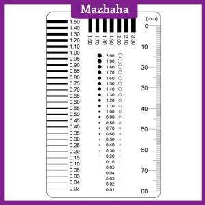 Mazhaha Badge gauge Stain card Point gauge wire gauge film ruler Stain contrast ruler
