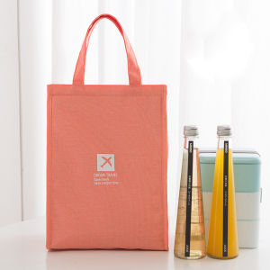 Portable Oxford Lunch Bags Fresh Cooler Pouch For Office Students Convenient Lunch Box Tote Couples Blue Pink Food Container Bag