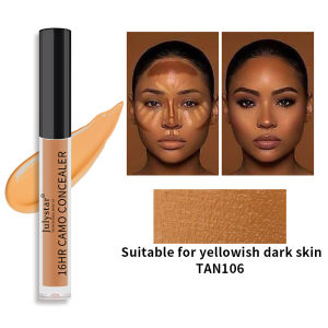 Liquid Concealer Matte High Coverage Waterproof and Sweatproof Oil Control Moisturizing Long Lasting Face Makeup Marks Cover Dark Circles Smooth Conceal Dark Circles Scar Acne Skin(M3E-P4)
