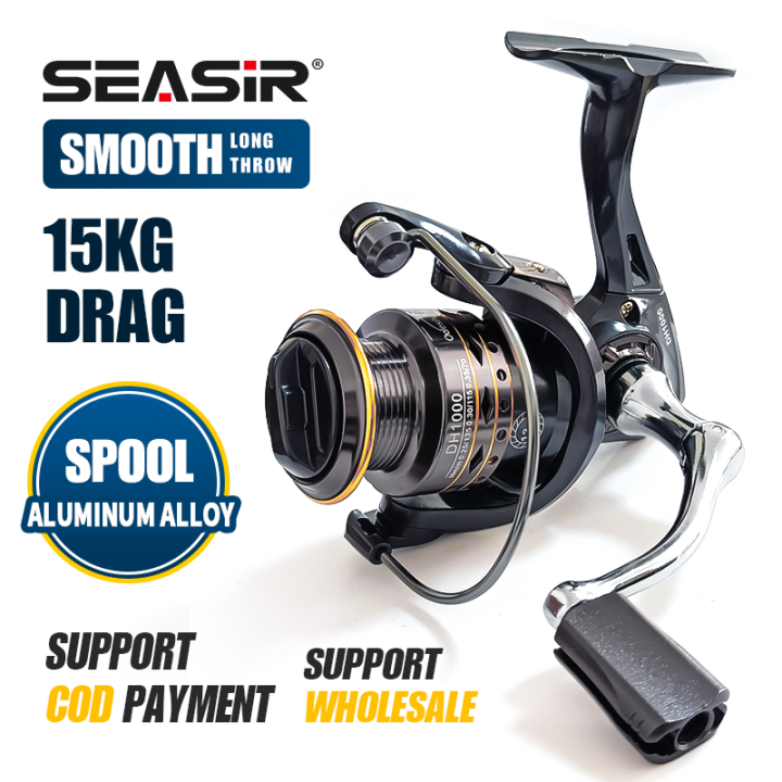 Seasir DH Ultra Smooth Aluminum Alloy Spool Spinning Fishing Reel