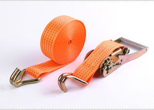 AE Manufacturer 1 Inch 2 Orange double-hook cargo tensioner truck fastener Thickened binding strap tensioner