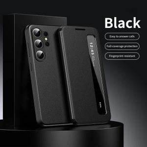 Luxury Business Smart Flip App Smart Window Protection Cover Suitable for Samsung Galaxy S26 S25 S23 S24 Ultra A56 Phone Cases
