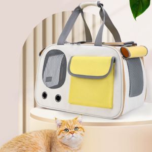 PETPARADIS Adjustable Portable Pet Carrier Breathable Foldable Cat Outdoor Bag Practical No Deformation Pet Shoulder Bag Travel