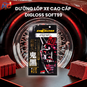 dung dịch dưỡng lốp Soft99 DiGloss Đen Quỷ dưỡng đen dưỡng bóng lốp xe siêu bền Nhật Bản
