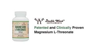Double Wood Magtein Magnesium L‑Threonate Supplement 2000mg Daily Mineral Dietary Capsule Nutritional Support for Nervous System & General Body Wellness
