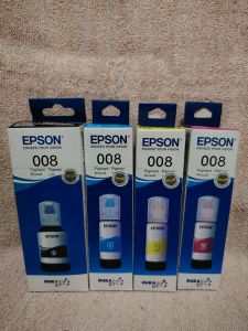 008  BOTTLED INK WITH BOX COMPATIBLE WITH PRINTERS ●  L6460 ●  L6490 ●L6550 ●  L6570 ●  L6580 ●  L11160 ●  L15150 ●  L15160 ●  L15180 ●  M15140 ●  ET-5800 ET-5850 ET-5880 ●  Pro ET-1660