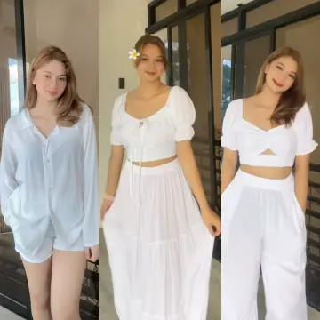 Shop White Beach Party Outfit with great discounts and prices online Sep 2024 Lazada Philippines