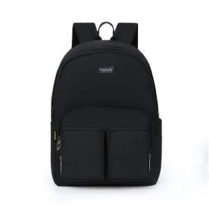 Balo thời trang nam nữ Old school Backpack B5 thương hiệu NATOLI Cặp nhiều ngăn vải canvas công sở đi làm