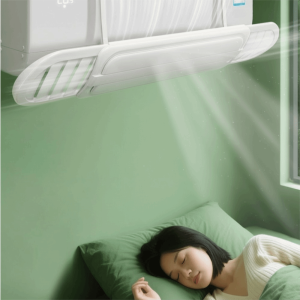 MIIQNUS Telescopic Air Conditioning Wind Shield Hanging Adjustable Air Conditioning Guide Cover Universal Anti Direct Blowing Air Outlet Baffle Dormitory